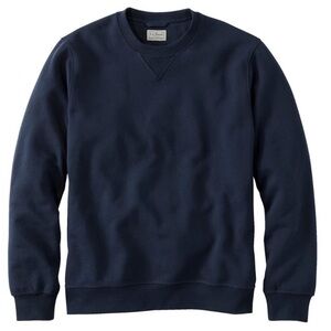 NWT L.L. Bean Men's Large Katahdin Iron Works Sweatshirt Crewneck Navy